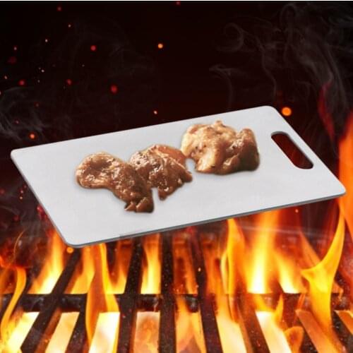 Strong And Durable BBQ Mini Grill Griddle Titanium Light Griddle For Outdoor Camping