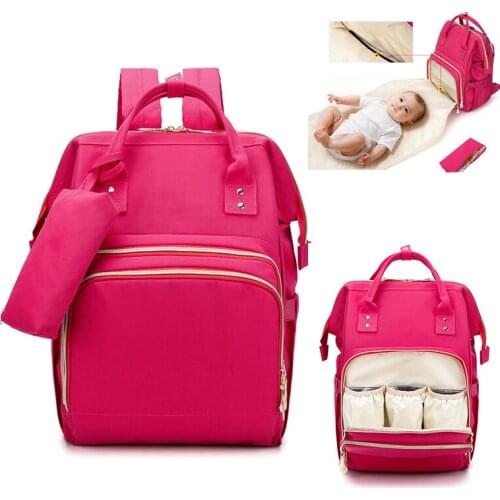 NEW USB Changing Diaper Bag Baby Care Mummy Maternity Bag Backpack Waterproof Nappy Nursing Bags With Diaper Pad