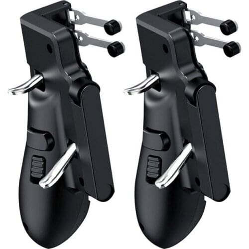 Universal Shooting Game Controller Gamepad Pubg Controller Trigger Mobile Game Button COD Six-Finger Artifact For IOS Android