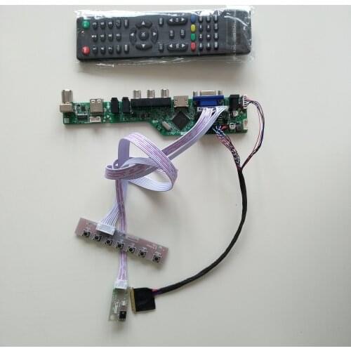 VGA AV LCD LED TV HDMI USB AUDIO Controller driver Board display kit For LTN101NT02 1024X600 monitor cable