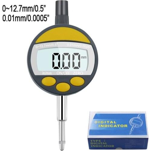 High precision digital dial indicator 0-12.7mm 1 "digital display indicator precision tool 0.01mm 0.0005" tester tool