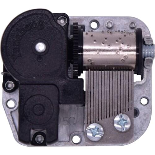 Yunsheng 18 Note Windup Clockwork Mechanism DIY Musical Movement Music Box Movement Replacing Old Music Box Silver