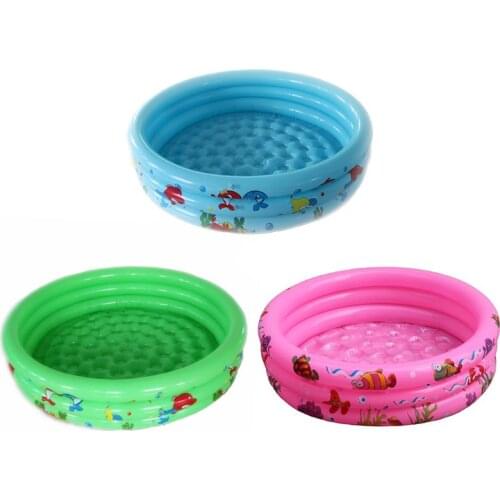 1Set Baby Infant Inflatable Swimming Pool Kid Round Safety Swim Pool for Toddler F3ME