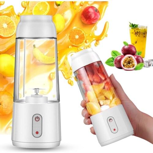 300ML Electric Juicer Cup Personal Blender Smoothies Maker Fruit Juice Extractor USB Rechargeable for Home Office Outdoor