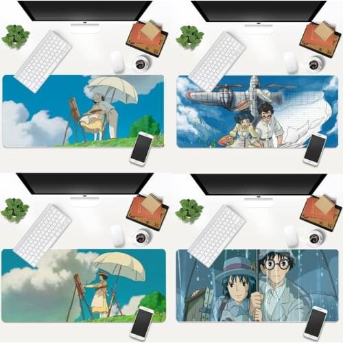 THE WIND RISES Customized laptop Gaming mouse pad Animation XL Large Gamer Keyboard PC Desk Mat Takuo Tablet Mousepads