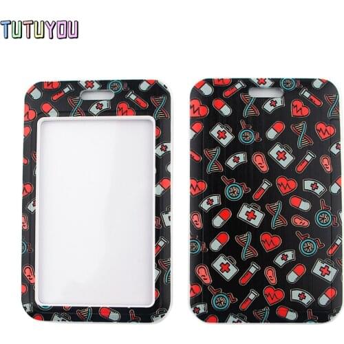 1pc PC2611 Doctor Nurse Theme Lanyard Card ID Holder Car KeyChain ID Card Pass Gym Phone Badge Kids Key Ring Holder Jewelry