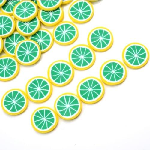 20mm 30Pcs Fruit Shape Clay Spacer Beads Charm Polymer Clay Beads For DIY Jewelry Making Earrings Accessories Without Hole