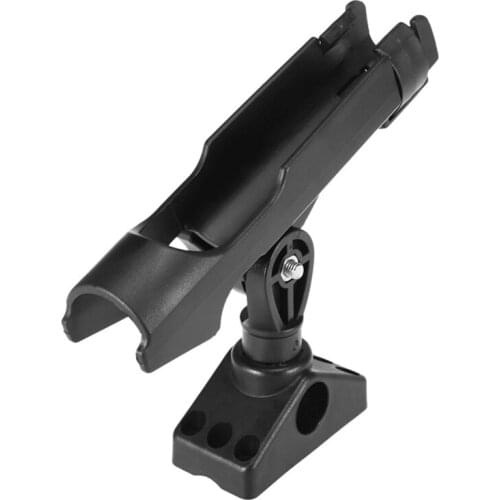 Rowing Boats Kayak 360 Degrees Rotatable ABS Fishing Rod Holder Adjustable Fishing Support Rod Holder Bracket