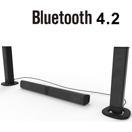 New Detachable Wireless Soundbar Speaker 20W FM Bluetooth 4.2 Column Soundbar Stereo TV Speakers Home Theater 2000mAh Sound Bar