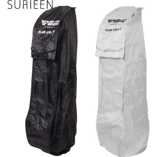 SURIEEN Raincoat For Golf Bag Rainproof Waterproof Foldable Golf Gun Bags Rain Cover Travel Cover Golf Bag Case White Black