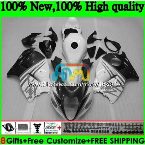 Hayabusa For SUZUKI GSX-R1300 GSXR 1300 1996 1997 1998 1999 2000 2001 48BS.201 GSXR1300 96 97 98 White black 99 00 01 Fairings
