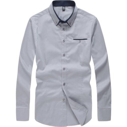 Quality Striped Dress Shirt Cotton Brand Clothes Slim Fit Men Formal Long Sleeve Casual Mens Shirts Social Camisa Masculina