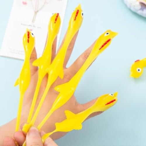 Catapult Launch Turkey Fun And Tricky Slingshot Chick Practice Chicken Elastic Flying Finger Birds Sticky Toys Decompression