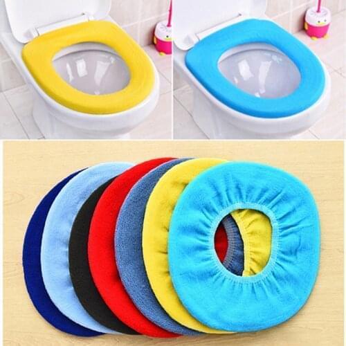 Hot Selling Bathroom Toilet Seat Closestool Washable Soft Warmer Mat Cover Pad Cushion bathroom Toilet Seat cover For Bathroom
