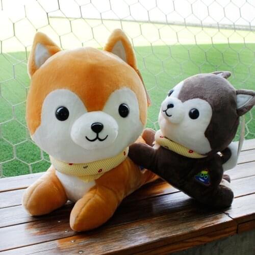 35/45cm plush simulation Husky Shiba Inu good quality comfortable Soothing doll Sofa decoration kids birthday christmas gifts