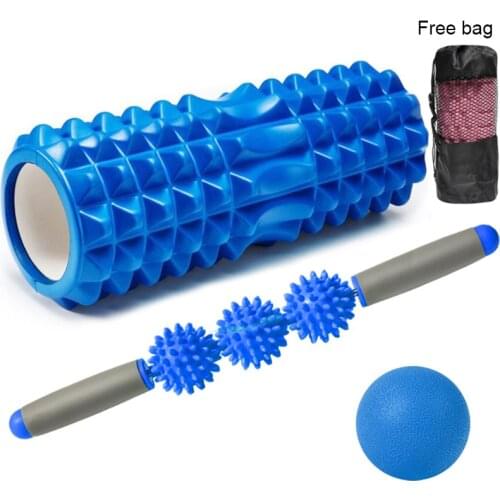 Hollow Yoga Column Back Roller Set Yoga Massage Stick Ball Yoga Ball Fitness Foam Roller Gym Exercise Muscle Relaxation Set