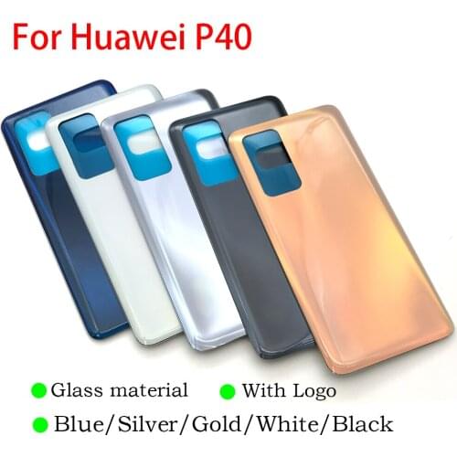 For Huawei P40 Replacement Glass Battery Back Cover Case