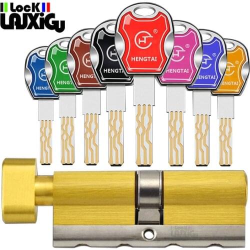 Universal standard cylinder lock Cylinder lock for entrance door Outdoor door lock Key lock Cylinder door lock 8 colorful keys