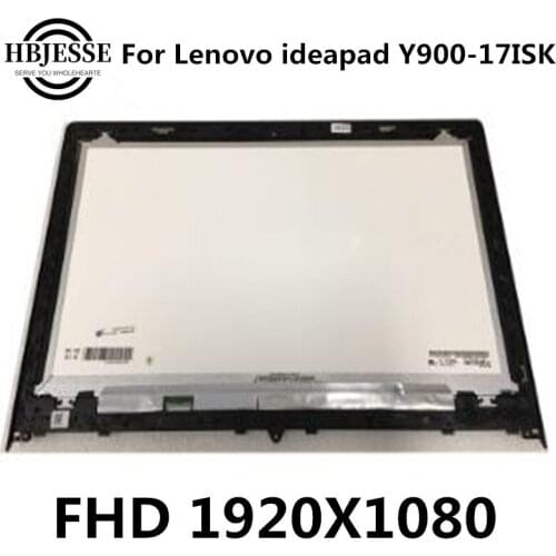 17.3'' inch 80Q1 80V1 LP173WF4-SPF1 FHD LED LCD Assembly +Front Glass Panel For Lenovo IdeaPad Y900-17ISK Y900 laptop non-touch