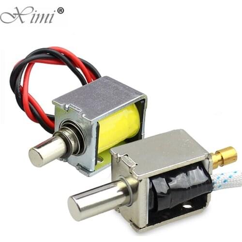 DC12V Mini electric lock push pull solenoid valve small drawer lock electric bolt lock small electric lock