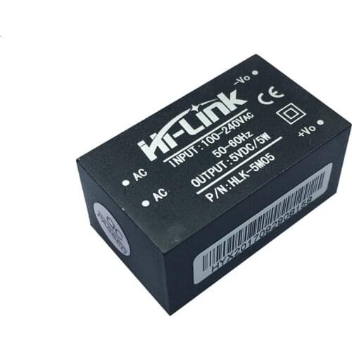 20 pcs/lot HLK-5M05 AC DC 220V to 5V 5W mini power supply module intelligent household switch power supply module
