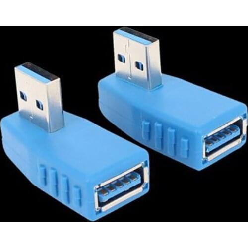 3.0 A Male To Female Adapter Connector For Laptop PC 1pc New 90 Degree Left Right Angled USB