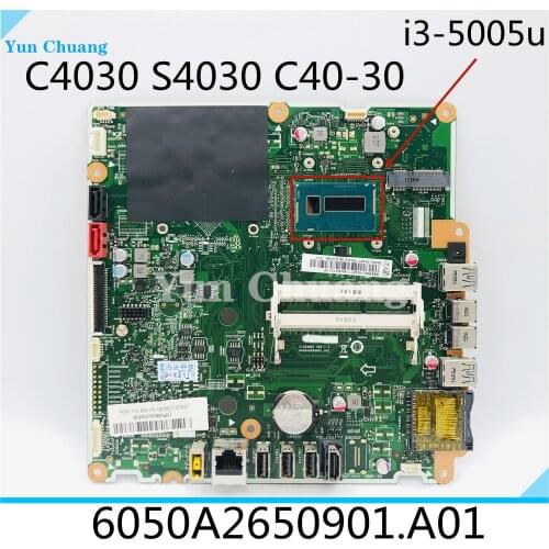 6050A2650901.A01 For Lenovo C40-30 C4030 AIO PC Motherboard i3-5005U CPU 5B20J76436 DDR3 USB3.0 Mainboard 100% Tested Fast Ship