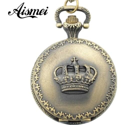 Antique Retro Vintage Ball Metal Steampunk Quartz Necklace Pendant Chain Small Pocket Watch For Gift 10 pcs/lot
