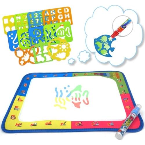 Car Montessori Water Painting Pad Stencils for Drawing Magic Water Book Creativity Toys for Girls Learning Education Hobbies