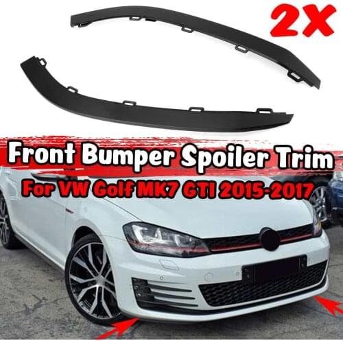 A Pair Car Front Bumper Lip Lower Spoiler Air Deflector Valance Trim For VW For Golf MK7 GTI 2015-2017 5GG8059039B9 5GG8059049B9