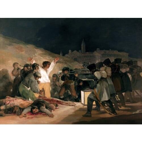 Figurative art posters Imagich Top 100 prints Execution of the Defenders of Madrid, 3rd May, 1808, 1814 By Francisco de Goya