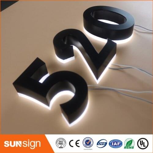 H 30cm Custom White Light LED House Number LED night Light