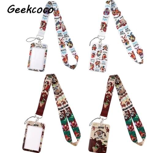 J2292 Cartoon Monster Neck Strap Lanyards Keychain Holder ID Card Pass Hang Rope Lariat Lanyard Gifts