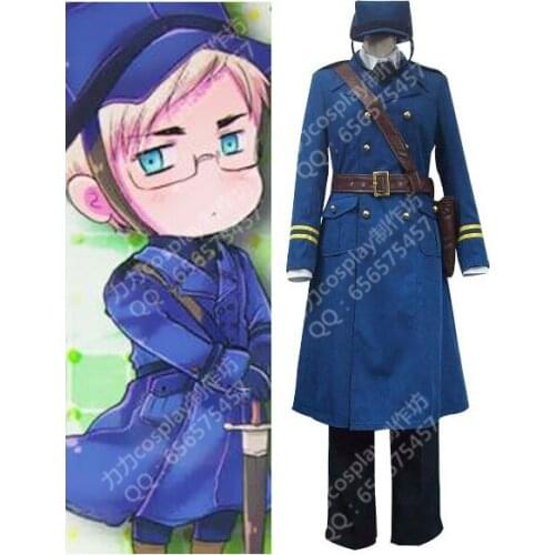 Hetalia Axis Powers Sweden Cosplay Costume with hat 11