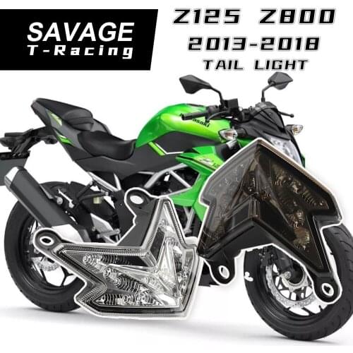 Tail Light For KAWASAKI Z125 Z800 ZX-6R NINJA Z 125 800 Motorcycle Accessories LED Brake Lamp Blinker Integrated Turn Signals
