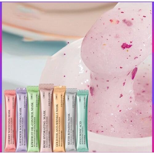 Soft Mask Powder Face Mask Anti Aging Anti Wrinkle Peel Off Rubber Facial Mask Hydrojelly Mask Collagen Rose Hyaluronic Acid