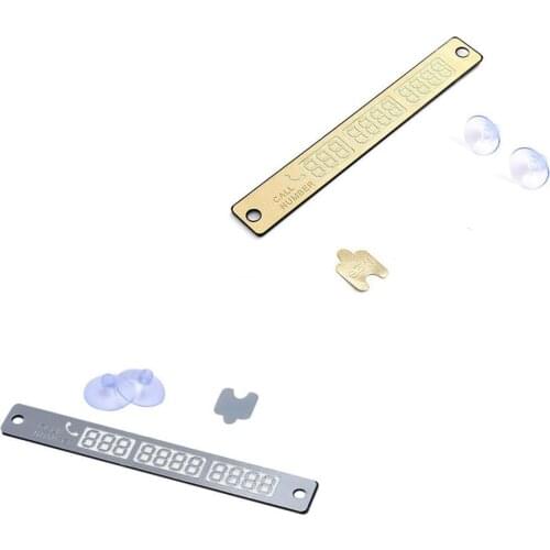 Car Styling Phone Number Card Sticker Night Luminous Temporary Car Parking Card Plate Suckers Phone Number Card
