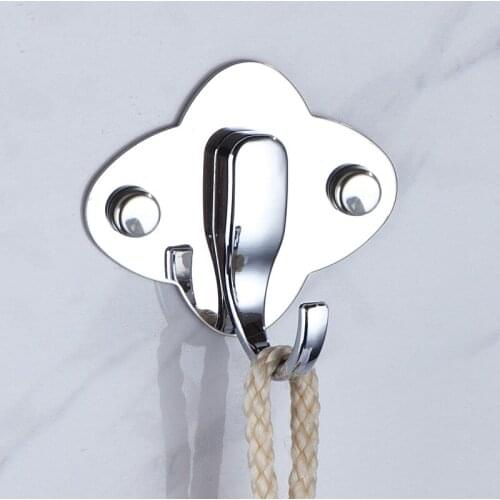 Stainless Steel Door Hook Household Bedroom Coat And Hat Hook Bathroom Wall Hook Key Chain Kitchen Tool Wall Rack Towel Rack