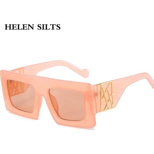 Fashion Orange Square Sunglasses Women Vintage Oversized Punk Sun Glasses Female Trend Steampunk Eyeglasses Oculos De Sol H210