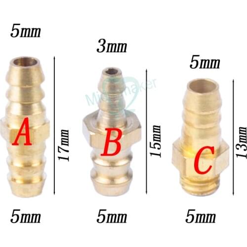 10PCS Dental Connector Adaptor 5mm to 3mm, 5mm to 5 mm,5mm Connector Joint Dental Chair Accessories Tube Connection