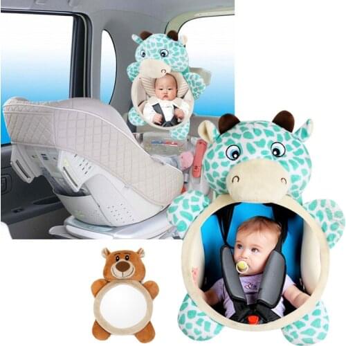 Adjustable Baby Rear Facing Mirrors Car Back Seat Baby Safety Seat Rearview Observation Auxiliary Mirror for Toddler Accessory