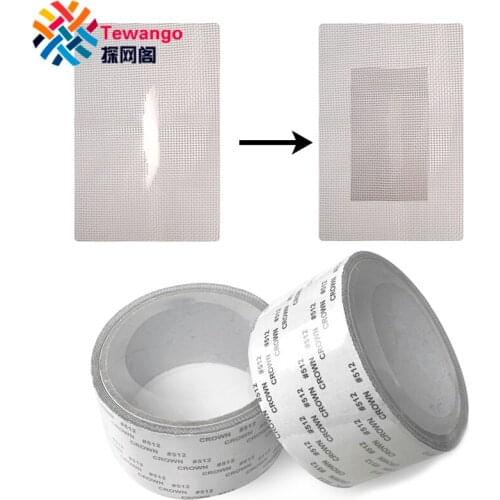 Tewango Window Screen Repair Patch Adhesive Fiberglass Mesh Tape For Broken Mosquito Net Fly Screen Door Insect 5X200CM