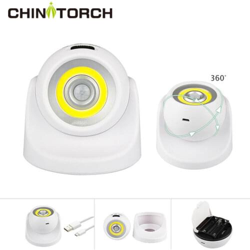 LED Motion Sensor Light 360 Degree Night Porch Light Outdoor Indoor Bright Wireless Ceiling Lamp Rechargeable Wall Nightlight