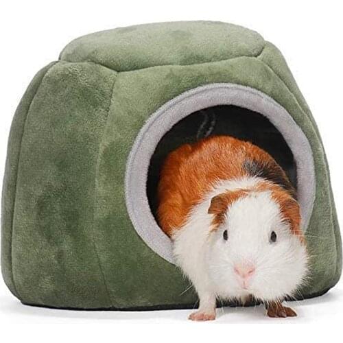 Warm Hamster Bed With Non-Slip Mat, Soft Small Animals Sleeping Bed, Rest Bed for Guinea Pigs, Hedgehogs and Small Animals (B)