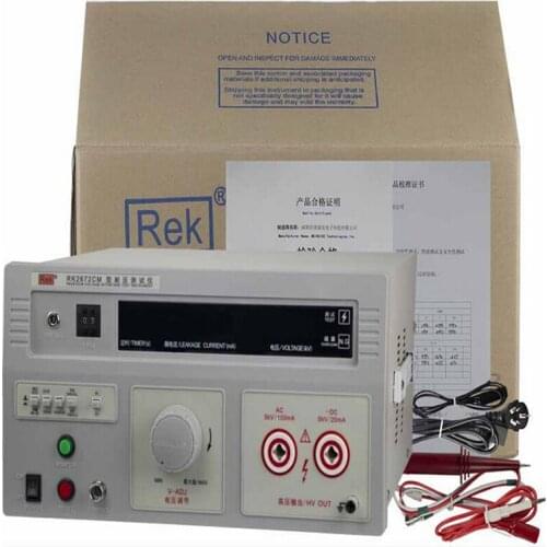 RK2672CM Pressure Tester AC 100mA DC 20mA 5KV Voltage Tester, Breakdown Protection