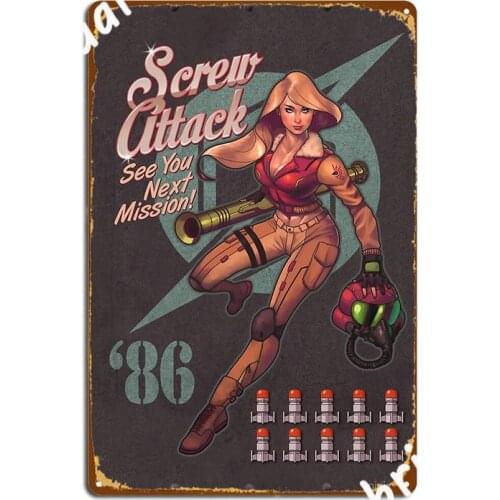 Varia Bombshell Metal Sign Cinema Garage Party Garage Decoration Design Tin Sign Poster
