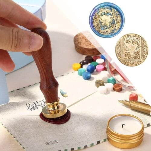 Fire Paint Wax Seal Head Star Animal Fashion Sealing Wax for Signature Multi-Style Handmade DIY Art Vintage Hand Account