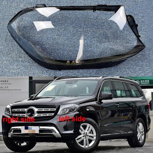 For Benz GLS350 GLS450 2015 2016 2017 2018 2019 Lampshades Headlamps Transparent Lampshade Headlight Shell
