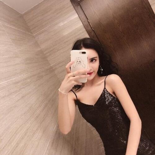 2021 Summer Women Sexy Bodycon Party Dresses Backless Spaghetti Straps Clubwear Mini Dress Black Sleeveless Vestidos Y709