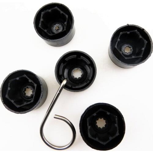 1K0 601 173 9B9 Car Wheel Screw Dust Anti Theft Cover Caps Pull Hook Kit For VW Jetta 5 Passat Golf Touran Eos Polo 6X0 012 243